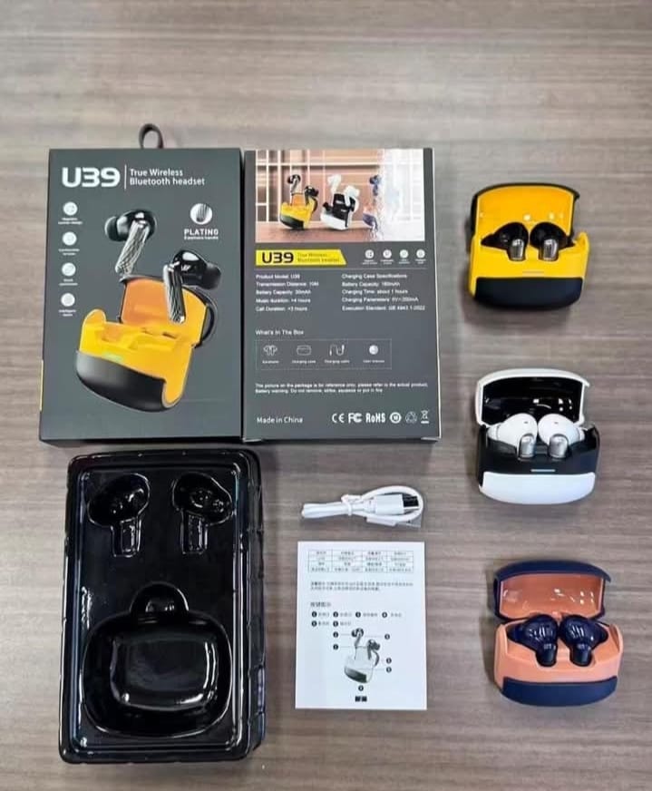 U39 Wireless Bluetooth Earbuds – Deep Bass & HD Sound