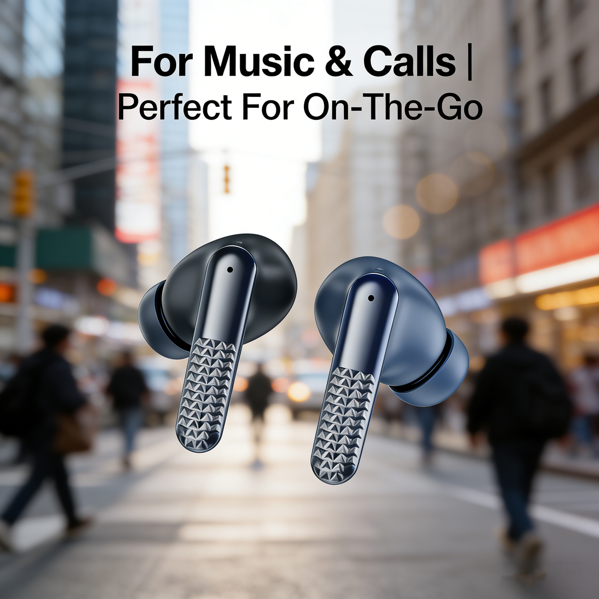 Buds Pro 5 Wireless In-Ear Earbuds with Charging Case – White & Black