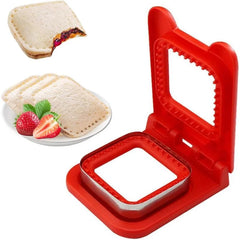2-in-1 Sandwich Cutter & Sealer | Kids Bread Cutter, Decruster & Uncrustable Sandwich Maker | Random Color