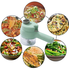 Electric Food Chopper & Vegetable Cutter | Multifunctional USB Rechargeable Food Processor | Chopping, Slicing, Grating & Grinding