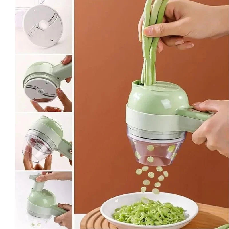 Electric Food Chopper & Vegetable Cutter | Multifunctional USB Rechargeable Food Processor | Chopping, Slicing, Grating & Grinding